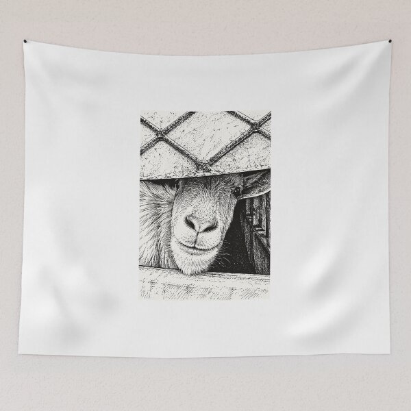 Item preview, Charming Curious Goat designed and sold by Astute-Artio-Photography.