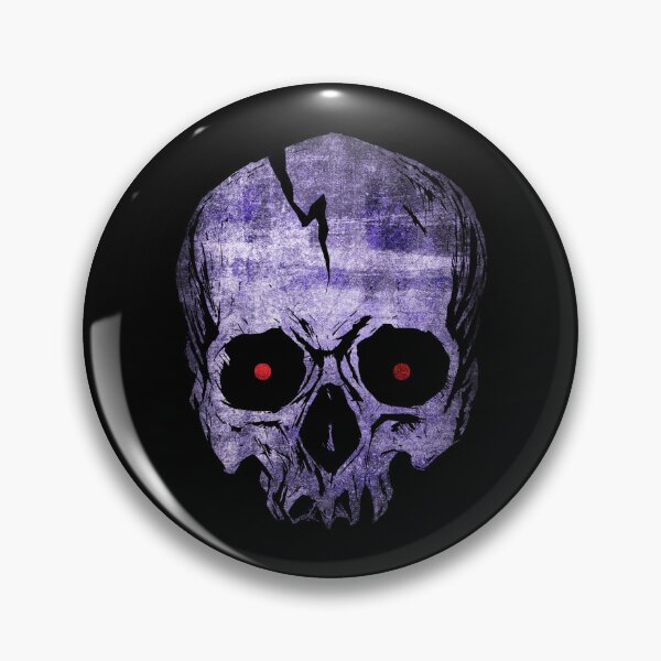 Item preview, Red Eyed Violet Skull Distressed Grunge Horror Graphic designed and sold by Ghoul Enterprises.