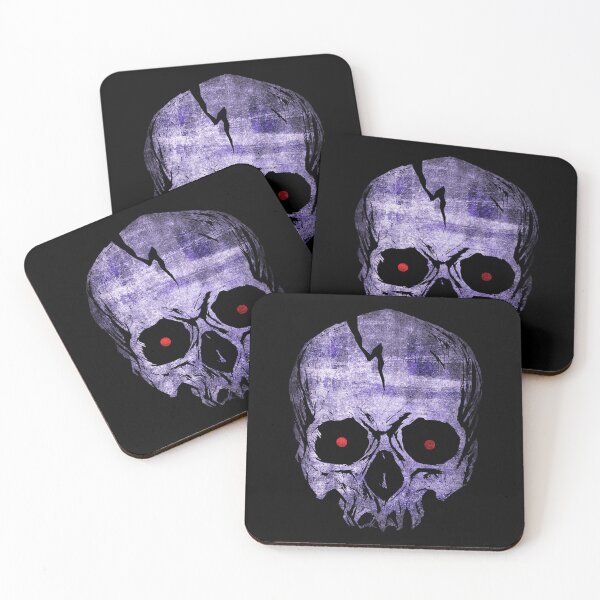 Item preview, Red Eyed Violet Skull Distressed Grunge Horror Graphic designed and sold by Ghoul Enterprises.