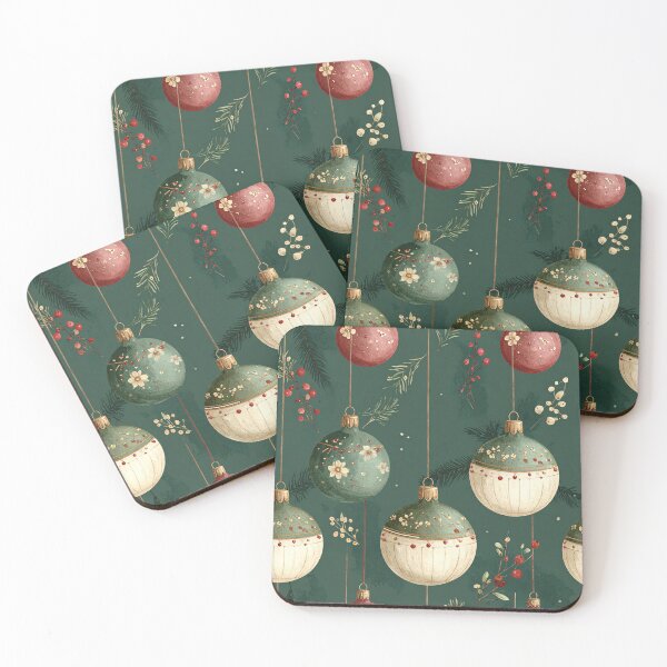 Item preview, Green Rustic Winter Seamless Christmas Pattern designed and sold by FuzionRaptor.