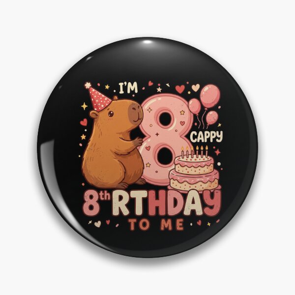 Item preview, 8th Cappy Birthday Capybara Party designed and sold by DariaOltes.