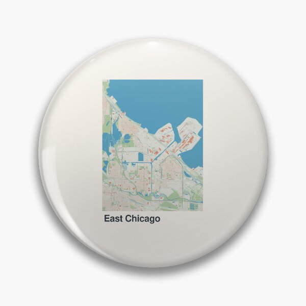 Item preview, East Chicago Minimalistic Map Art designed and sold by MapsNerd.
