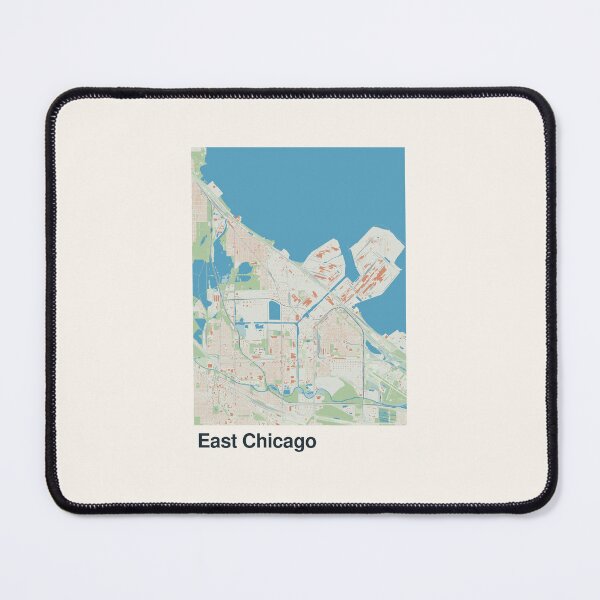 Item preview, East Chicago Minimalistic Map Art designed and sold by MapsNerd.