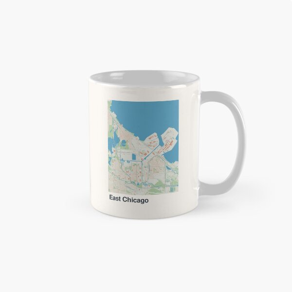 Item preview, East Chicago Minimalistic Map Art designed and sold by MapsNerd.