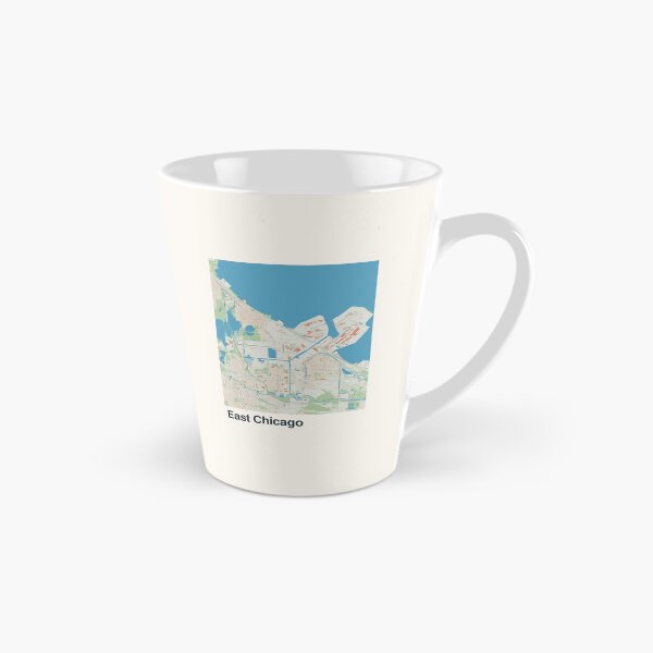 Item preview, East Chicago Minimalistic Map Art designed and sold by MapsNerd.