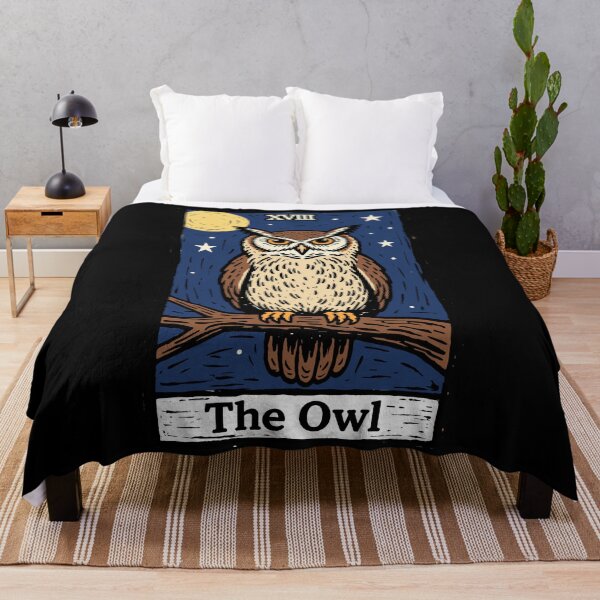 Item preview, The Owl - Folk Art Illustration designed and sold by BRU Design.