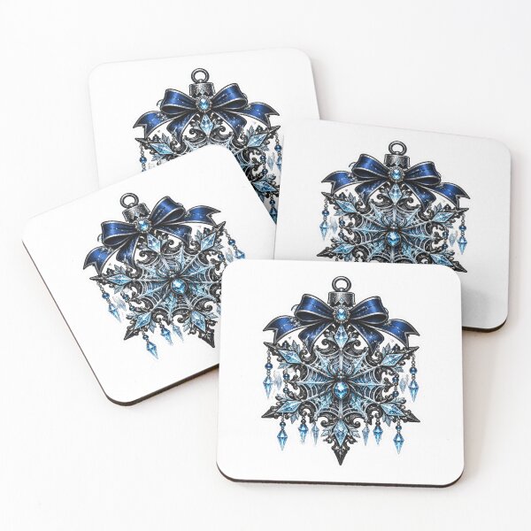 Item preview, Spiderweb Snowflake - Gothic Creepmas Christmas Ornament designed and sold by ItsArtisticLab.