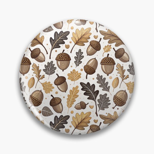 Item preview, Nordic Autumn Acorns | Cozy Scandinavian Folk designed and sold by Shuga-Design.