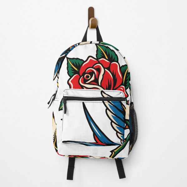 Item preview, Traditional Tattoo Swallow with Love Letter and Roses designed and sold by codex401.