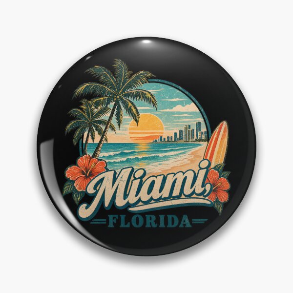 Item preview, This is a tropical beach design for Miami, Florida designed and sold by RBBeachDesigns.