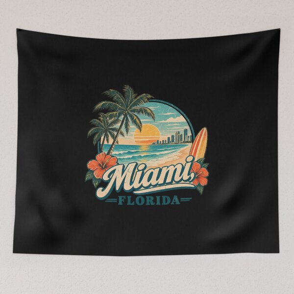 Item preview, This is a tropical beach design for Miami, Florida designed and sold by RBBeachDesigns.