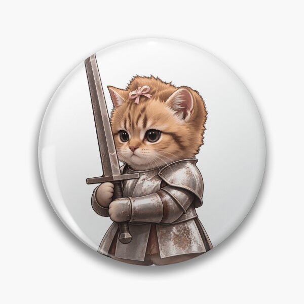 Item preview, Knight cat cute designed and sold by sandsgnn.