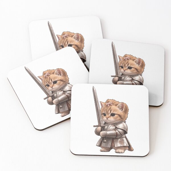 Item preview, Knight cat cute designed and sold by sandsgnn.