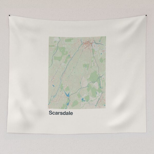 Item preview, Scarsdale Minimalistic Map Art designed and sold by MapsNerd.