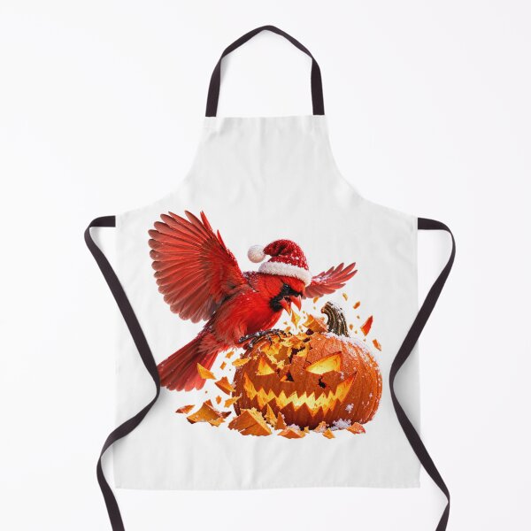 Item preview, Christmas Cardinal vs Halloween Pumpkin – Holiday Mayhem designed and sold by Kimberly Palmer.
