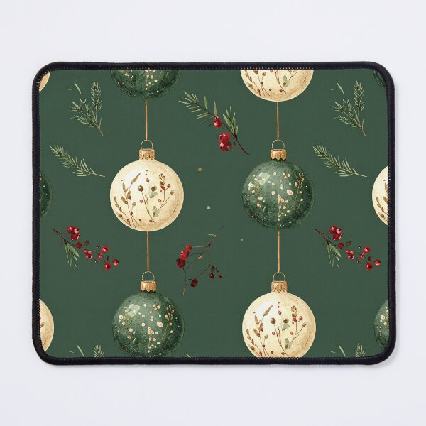 Item preview, Green Rustic Winter Seamless Christmas Pattern designed and sold by FuzionRaptor.