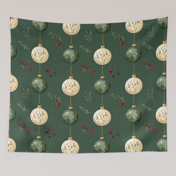 Item preview, Green Rustic Winter Seamless Christmas Pattern designed and sold by FuzionRaptor.