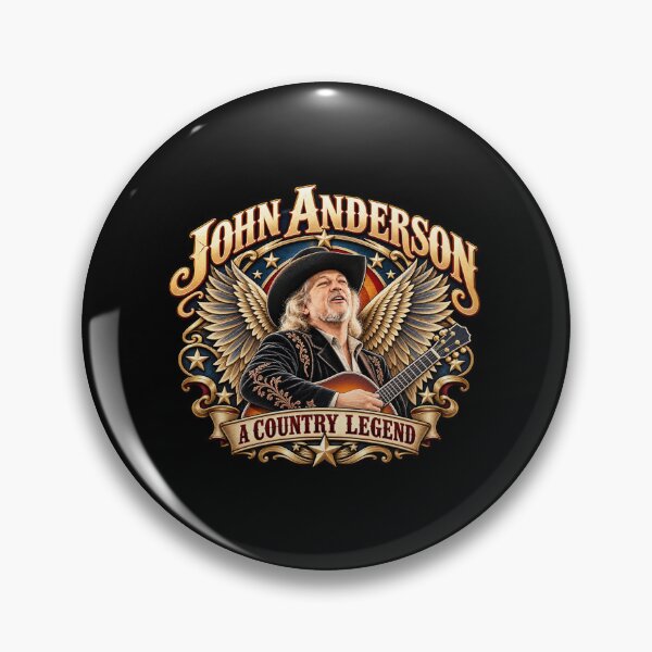 Item preview, John Anderson Memorial, Country Music Legend Tribute 1954-2026 Memorial Gift designed and sold by Minas-Photos.