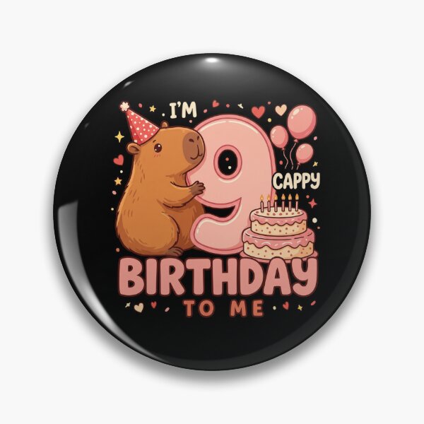 Item preview, 9th Cappy Birthday Capybara Party designed and sold by DariaOltes.