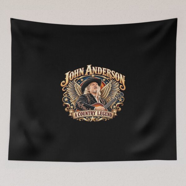 Item preview, John Anderson Memorial, Country Music Legend Tribute 1954-2026 Memorial Gift designed and sold by Minas-Photos.