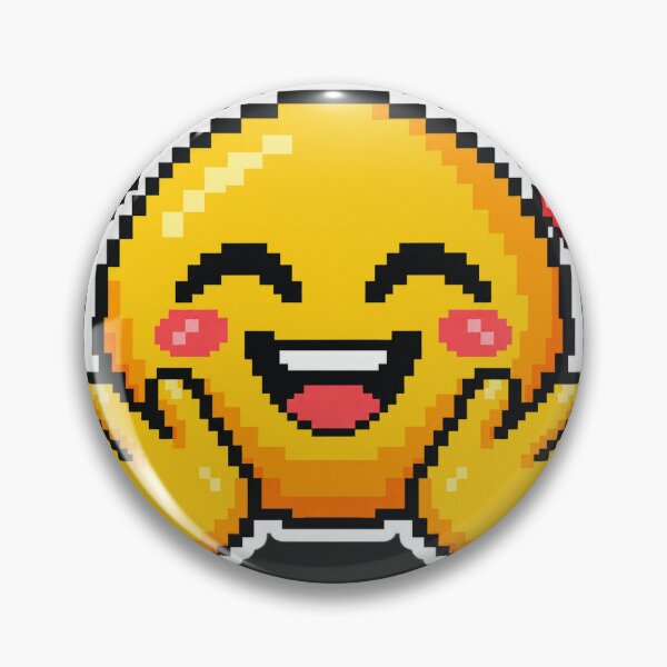 Item preview, Pixel Art Hugging Face Emoji - 8-Bit Retro AI Machine Learning Sticker designed and sold by Stick Erify.