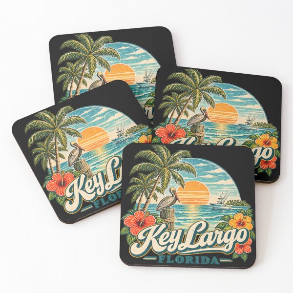 Item preview, This is a tropical beach design for Key Largo, Florida designed and sold by RBBeachDesigns.
