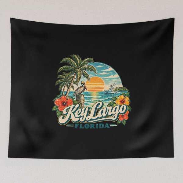 Item preview, This is a tropical beach design for Key Largo, Florida designed and sold by RBBeachDesigns.