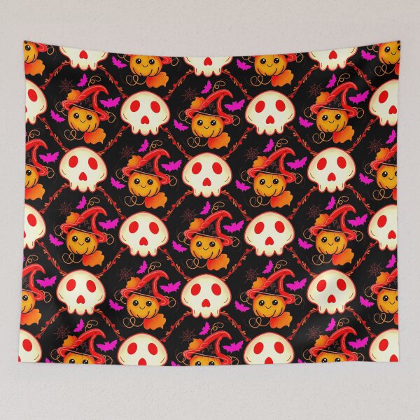 Item preview, Cute Halloween Pumpkins and Ghosts Pattern - Retro designed and sold by PatternXOXO.