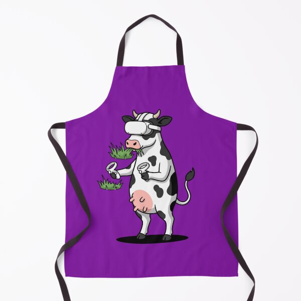 Item preview, Vaca con gafas de realidad virtual comiendo hierba virtual designed and sold by Rare By Hero.
