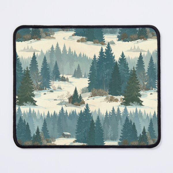 Item preview, Brown Green Rustic Winter Seamless Christmas Pattern designed and sold by FuzionRaptor.