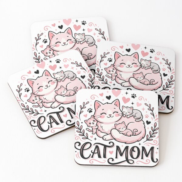 Item preview, Cat Mom Shirt – Cute Mother Cat and Kittens, Cat Lover Gift for Cat Moms designed and sold by Aamirartstore.