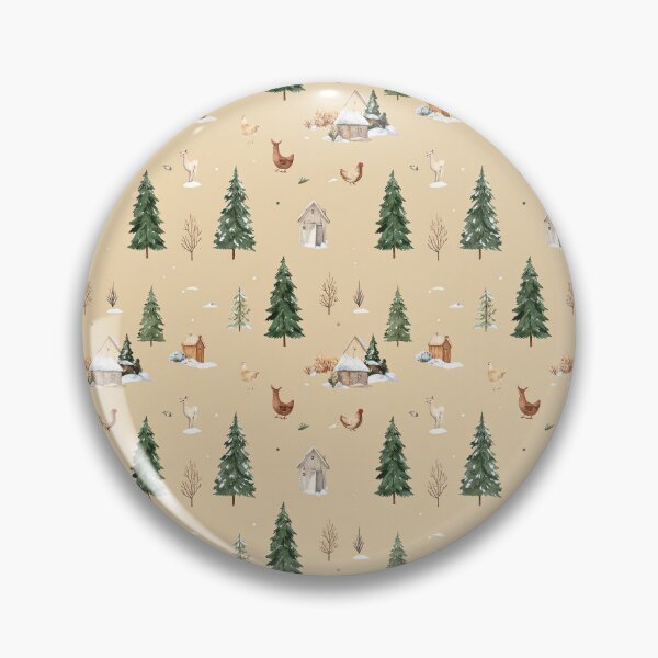 Item preview, Brown Green Rustic Winter Seamless Christmas Pattern designed and sold by FuzionRaptor.