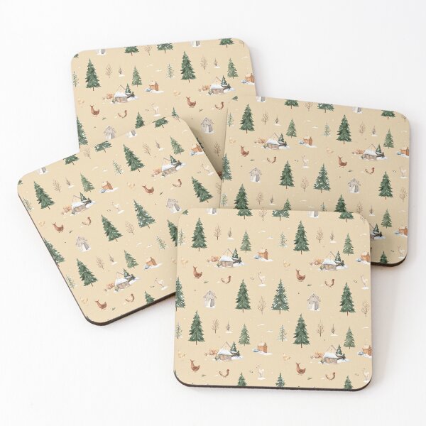 Item preview, Brown Green Rustic Winter Seamless Christmas Pattern designed and sold by FuzionRaptor.