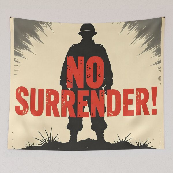 Item preview, No Surrender! | Vintage Propaganda Poster Art designed and sold by Mr-Saxon.