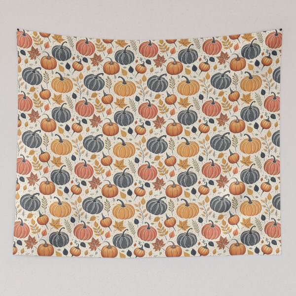 Item preview, Nordic Harvest Pumpkins | Scandinavian Autumn Folk designed and sold by Shuga-Design.