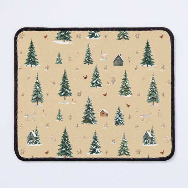 Item preview, Brown Green Rustic Winter Seamless Christmas Pattern designed and sold by FuzionRaptor.