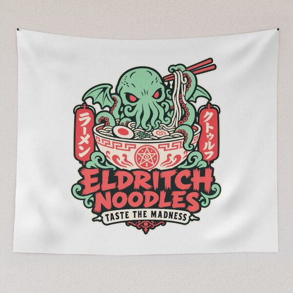Item preview, H. P. Lovecraft Eldritch Noodles: Taste the Madness designed and sold by Fenay Designs.