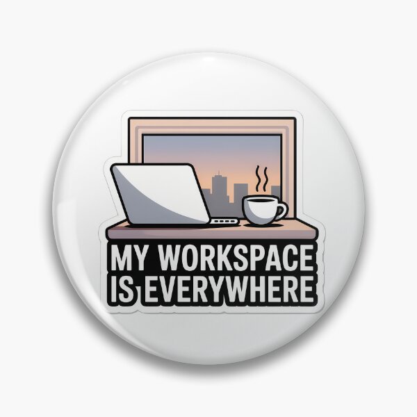 Item preview, Minimalist Digital Nomad Workspace Quote designed and sold by NiftyWrx.
