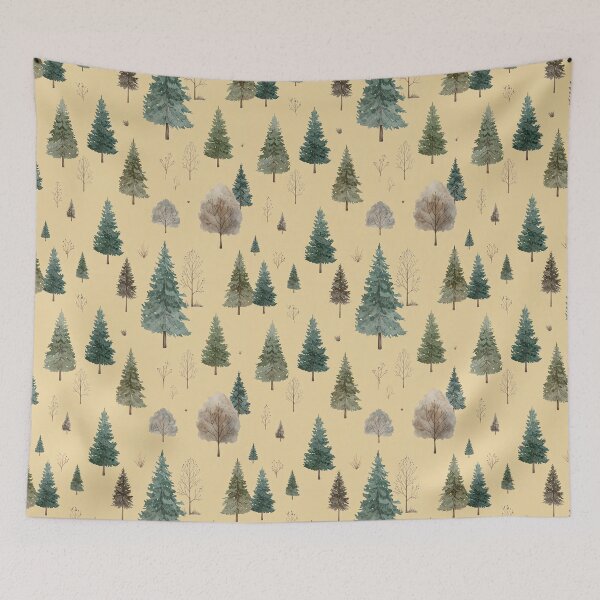Item preview, Brown Green Rustic Winter Seamless Christmas Pattern designed and sold by FuzionRaptor.