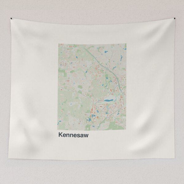 Item preview, Kennesaw Minimalistic Map Art designed and sold by MapsNerd.