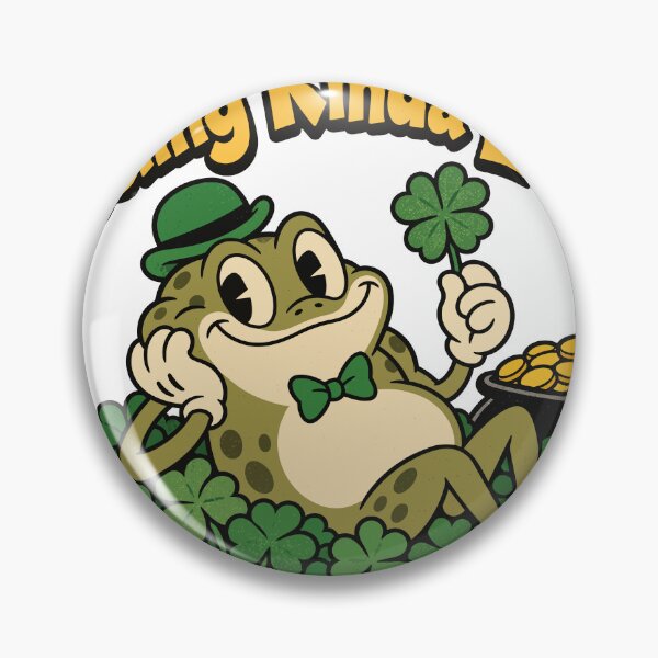 Artikelvorschau, Ich fühle mich ein bisschen glücklich Retro-Frosch St. Patrick's Day entworfen und verkauft von codex401.
