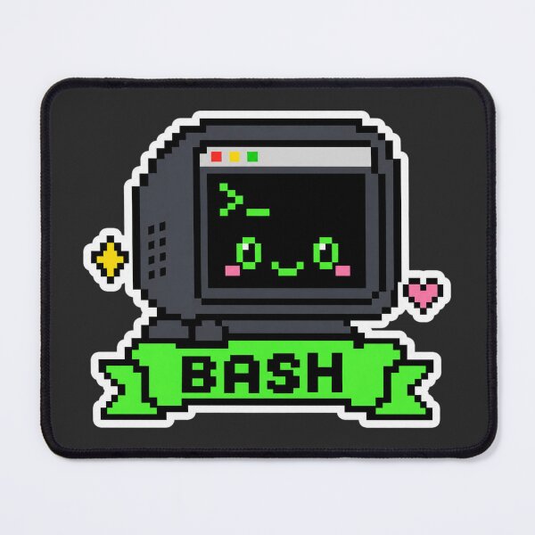 Item preview, Pixel Art Bash Terminal - 8-Bit Retro Command Line Coder Sticker designed and sold by Stick Erify.