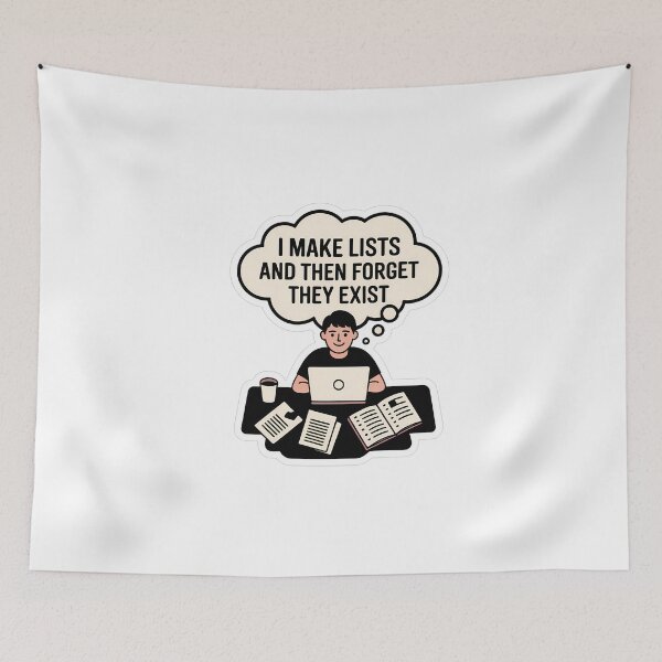 Item preview, Unfinished To-Do List Humor designed and sold by NiftyWrx.