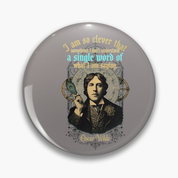 Item preview, Wilde Clever Quote Pop Art Portrait Apparel-3 designed and sold by HerrProfea.
