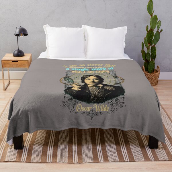 Item preview, Wilde Clever Quote Pop Art Portrait Apparel-3 designed and sold by HerrProfea.
