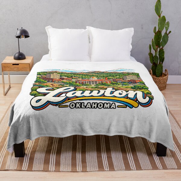 Item preview, Hand Drawn Lawton Oklahoma Travel Souvenir Landmark Gift designed and sold by MichaeIRellov.