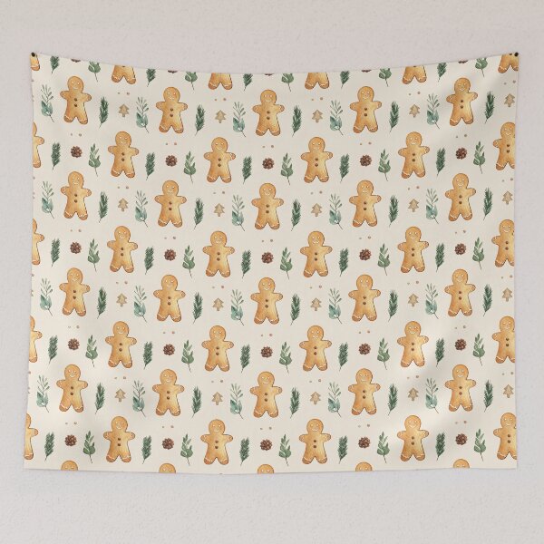 Item preview, Brown Green Rustic Winter Seamless Christmas Pattern designed and sold by FuzionRaptor.