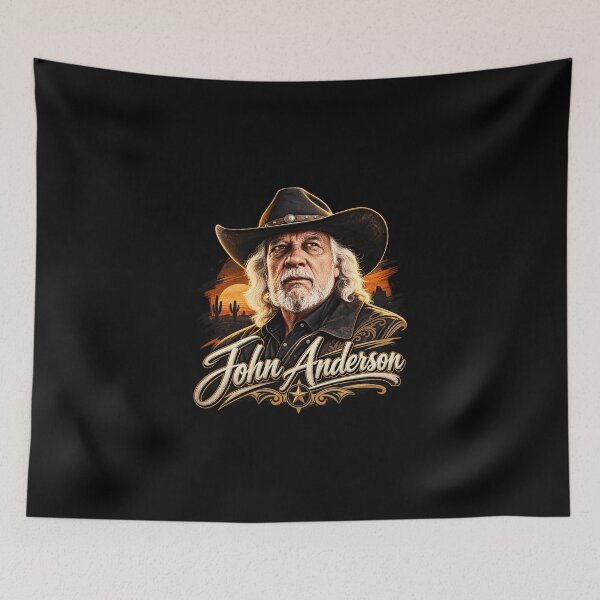 Item preview, John Anderson Memorial, Country Music Legend Tribute designed and sold by Minas-Photos.
