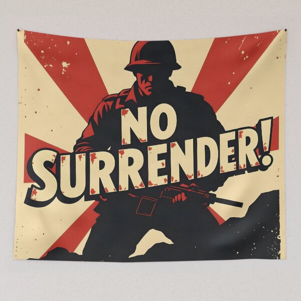 Item preview, No Surrender! | Vintage Propaganda Poster Art designed and sold by Mr-Saxon.