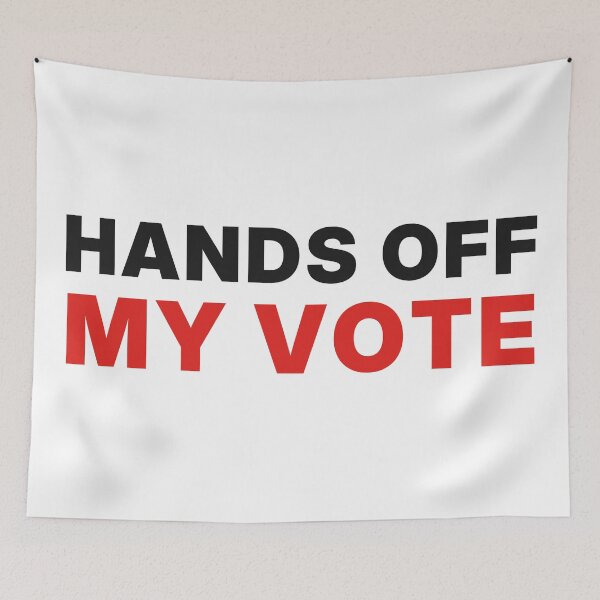 Item preview, Hands Off My Vote – Voting Rights Protest designed and sold by AntifaShop.